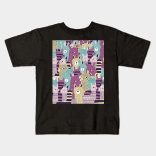 Llama Moody Kids T-Shirt